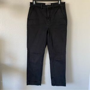 Everlane Slim Leg Crop Pant Washed Black Size 6